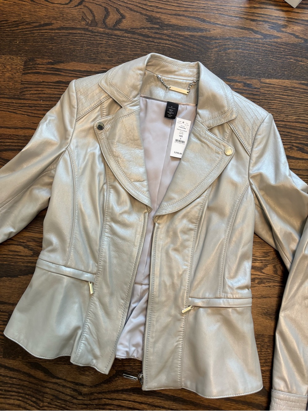 White House black market leather jacket